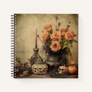 Vintage Halloween Witchcraft (4) Notebook