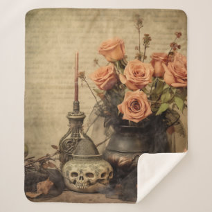 Vintage Halloween Witchcraft (4) Sherpa Blanket