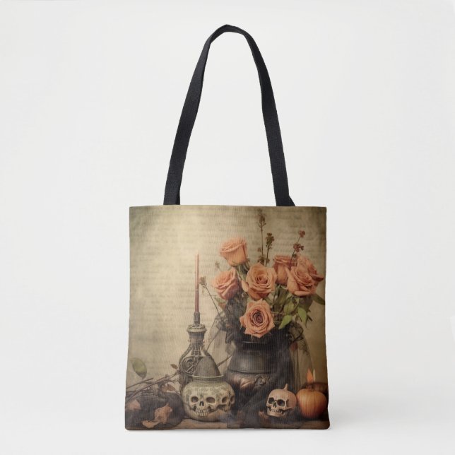 Vintage Halloween Witchcraft (4) Tote Bag (Front)