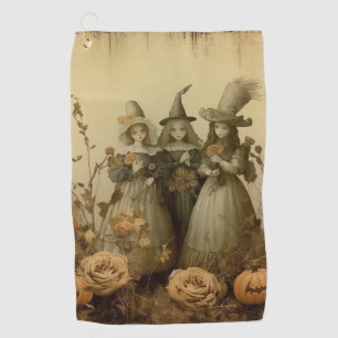 Vintage Halloween Witchcraft (5) Golf Towel