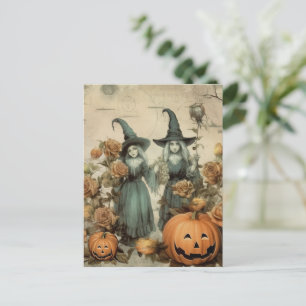 Vintage Halloween Witchcraft (6) Postcard