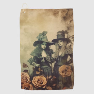 Vintage Halloween Witchcraft (7) Golf Towel