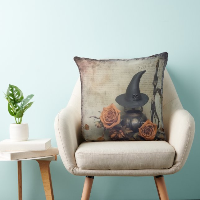 Vintage Halloween Witchcraft (8) Cushion (Chair)