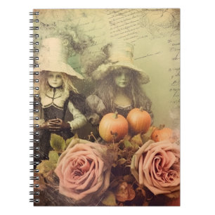 Vintage Halloween Witchcraft Notebook