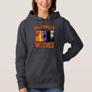 Vintage Halloween Witches Witch Broom T-Shirt Desi Hoodie