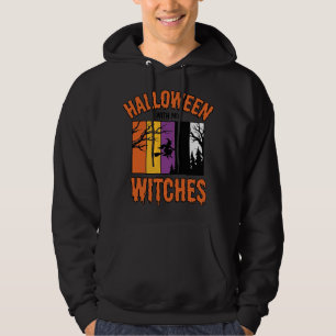 Vintage Halloween Witches Witch Broom T-Shirt Desi Hoodie