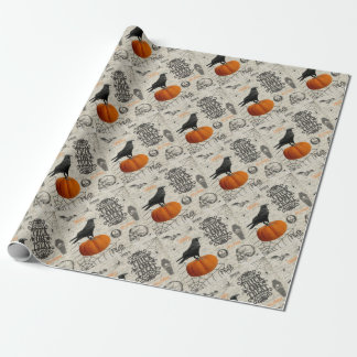 Vintage Halloween Wrapping Paper