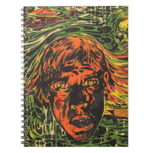 Vintage Halloween Zombies, Grafitti Street Art Notebook