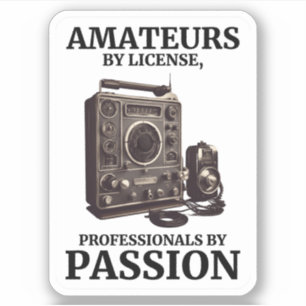 Vintage Ham Radio Enthusiast Amateurs by License