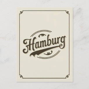 Vintage Hamburg Germany  Postcard