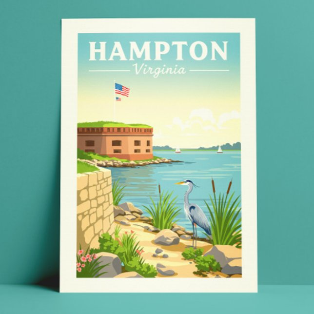 Vintage Hampton Virginia Postcard (Creator Uploaded)