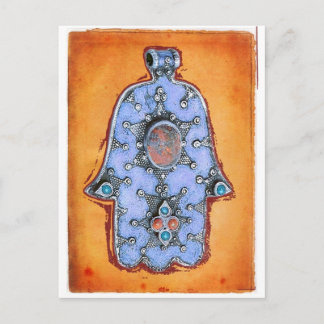 Vintage Hamsa Postcard