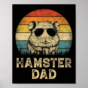 Vintage Hamster Dad Hamster Lovers Daddy Father&#; Poster