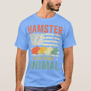 Vintage Hamster Is My Spirit Animal American T-Shirt