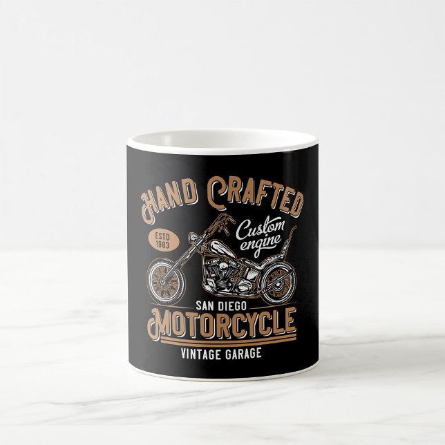 Vintage Hand Crafted Motorcycle Custom Design Coffee Mug (Creator Uploaded)