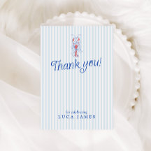 Vintage Hand Drawn Blue Striped