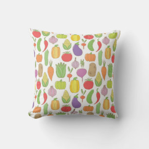 Vintage hand drawn doodle seamless background with cushion