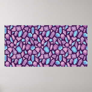 Vintage hand drawn doodle seamless background with poster