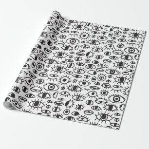vintage hand drawn doodle seamless background with wrapping paper