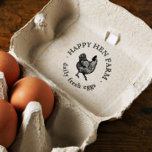 Vintage Hand-drawn Hen Family Business Farm Egg Self-inking Stamp<br><div class="desc">Vintage self-inking stamp perfect for your family farm or small business! This rustic design features your farm name in a round typography with "daily fresh eggs" at the bottom and a country hand-drawn hen in the middle. Perfect to be used as an egg stamp, or for your egg cartons. Simply...</div>