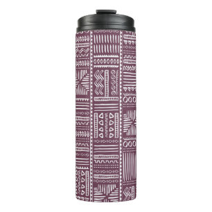Vintage Hand Drawn Vintage Ethnic Style Seamless P Thermal Tumbler