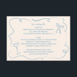 Vintage Hand Drawn Wedding Details Card<br><div class="desc">This hand drawn details card template featuring cute hand drawn elements and a retro themed font pairing. Edit all wording and colours to make this invitation card fit your own personal style   event theme.</div>