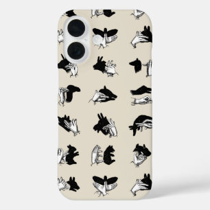 Vintage Hand Puppet Shadow Games iPhone 16 Case