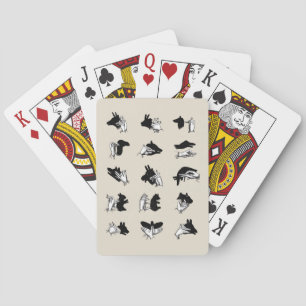 Vintage Hand Puppet Shadow Games Playing Cards