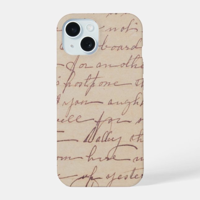 Vintage hand written letter iphone case 💫 (Back)