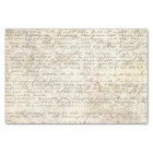 Vintage Hand Written Letter Script Map Decoupage