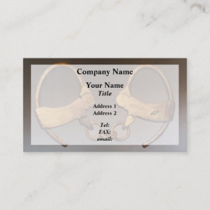 Vintage Handcuffs Business Card