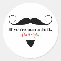 Vintage Handlebar Moustache Masculine Stache