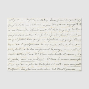 Vintage Handwritten Letter Tissue Paper