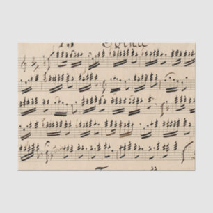 Vintage Handwritten Sheet Music
