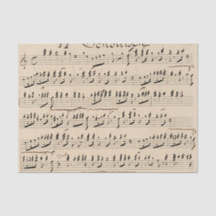 Vintage Handwritten Sheet Music