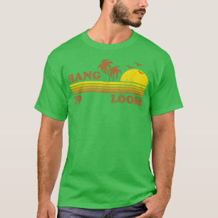 Vintage Hang Loose Surfing Beach Retro Sunset Surf T-Shirt