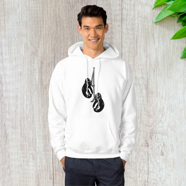 Vintage Hanging Boxing Gloves Retro Fighter Hoodie (Creator Uploaded)
