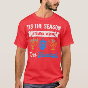 Vintage Hanukkah Saying Jew Heritage Jewish Festiv T-Shirt