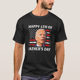 Vintage Happy 4Th Of July Joe Biden Confused Fathe T-Shirt