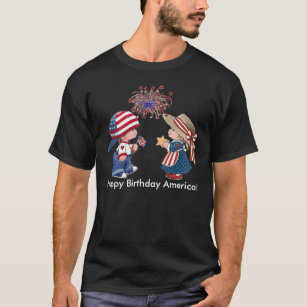 Vintage Happy Birthday America T-Shirt