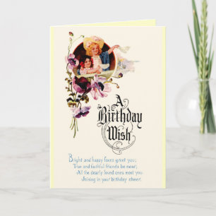 Vintage Happy Birthday card