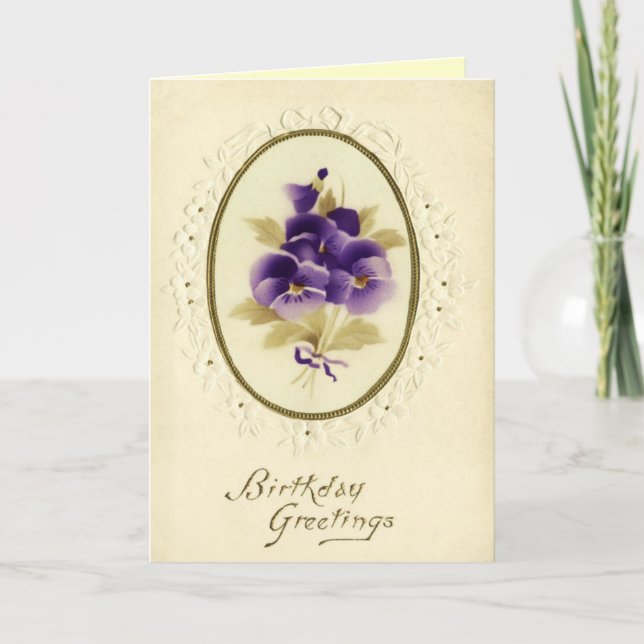 Vintage Happy Birthday card (Front)