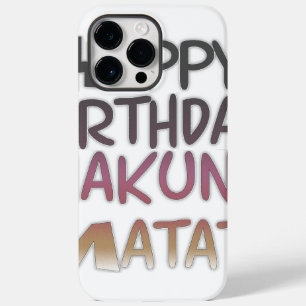 Vintage Happy Birthday Hakuna Matata Purple Inspir Case-Mate iPhone 14 Pro Max Case
