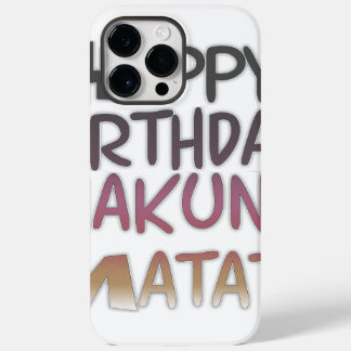 Vintage Happy Birthday Hakuna Matata Purple Inspir Case-Mate iPhone 14 Pro Max Case