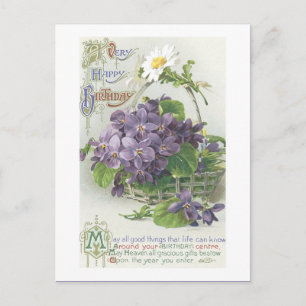 Vintage Happy Birthday Postcard