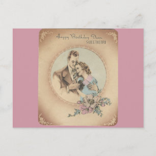 Vintage Happy Birthday Sweetheart "Mario" Postcard