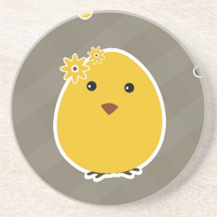 Vintage Happy Easter background Coaster