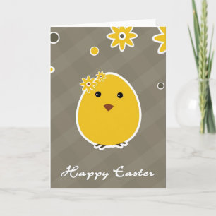 Vintage Happy Easter background Holiday Card