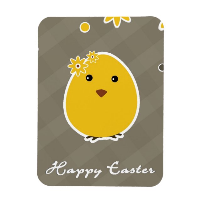 Vintage Happy Easter background Magnet (Vertical)
