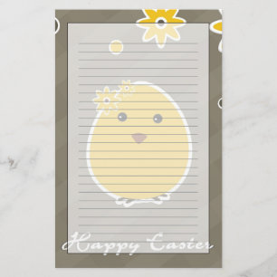 Vintage Happy Easter background Stationery